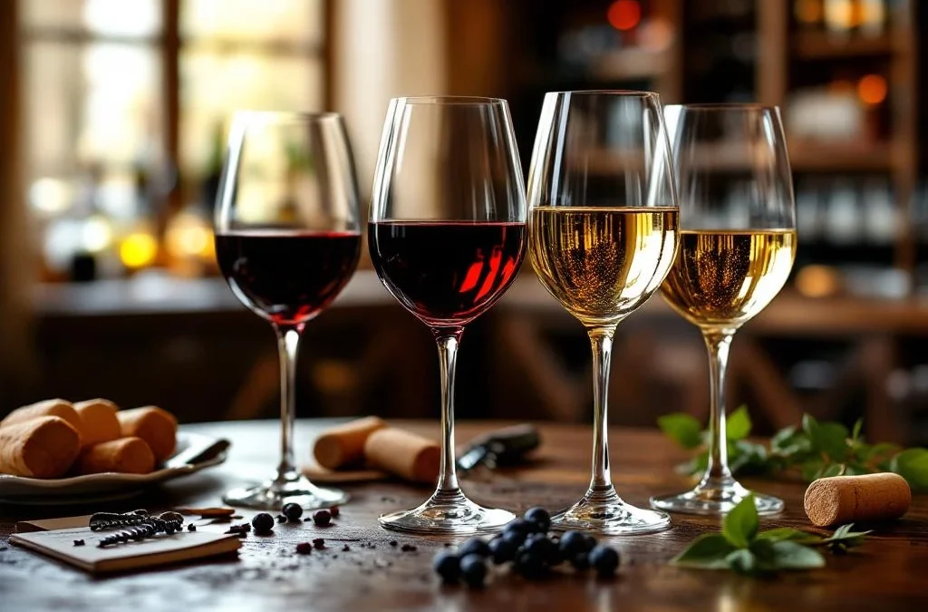 Leer je in een wijncursus welke glazen bij welke wijn horen?