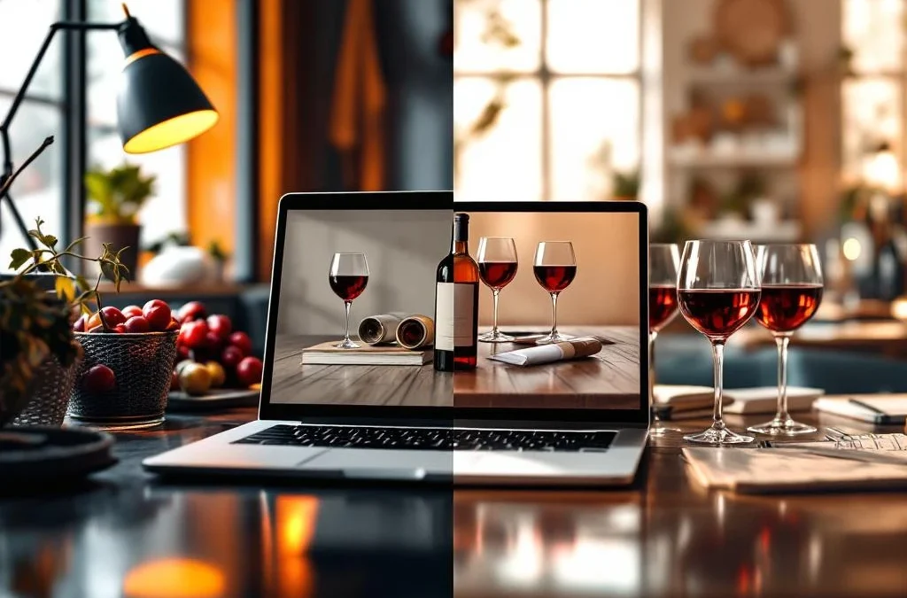 Wat is het verschil tussen een online en offline wijncursus?