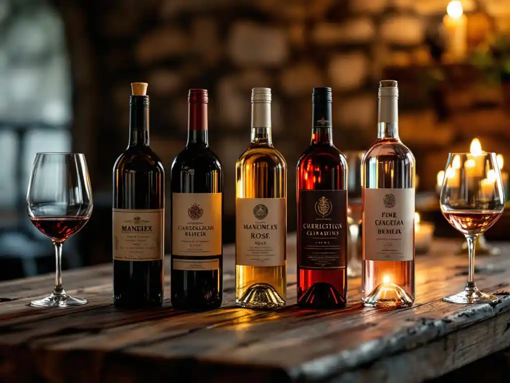 Wat zijn de 5 namen van wijn?